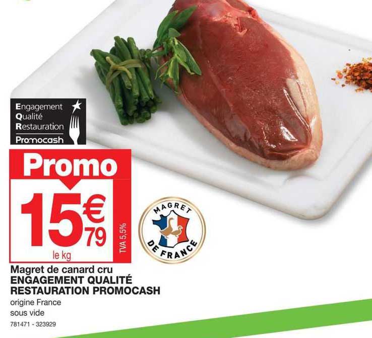 magret de canard cru engagement qualité restauration promocash