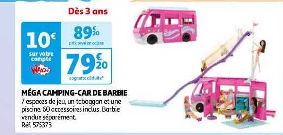 méga camping-car de barbie