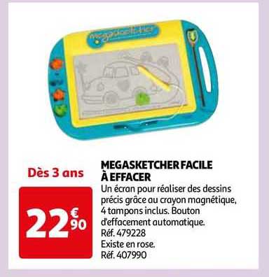 Megasketcher Facile à Effacer