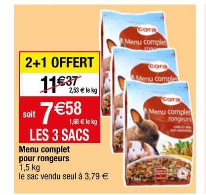 menu complet pour rongeurs