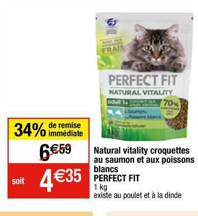 natural vitality croquettes au saumon et aux poissons blancs perfect fit