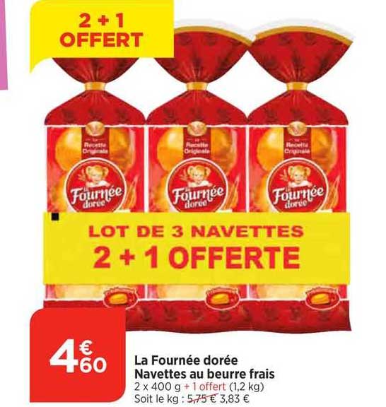 navettes au beurre frais la fournée dorée