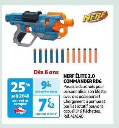 nerf élite 2.0 commander rd6
