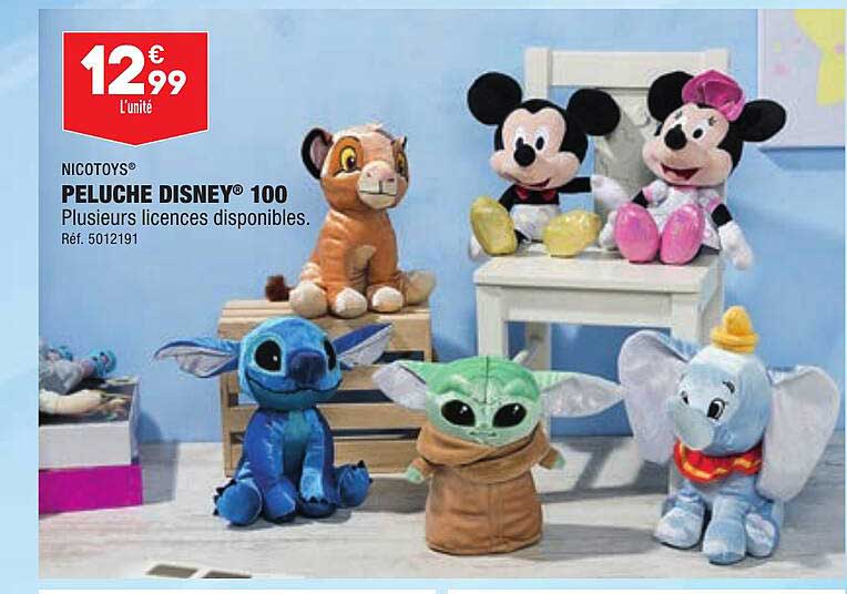 Nicotoys Peluche Disney 100