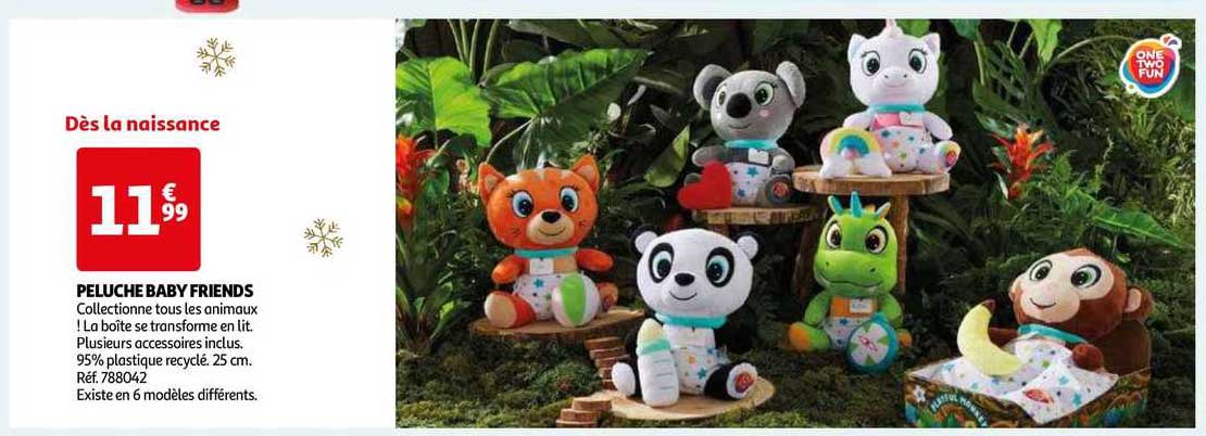 peluche baby friends one two fun