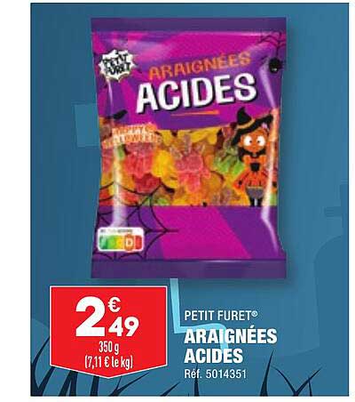 petit furet araignées acides