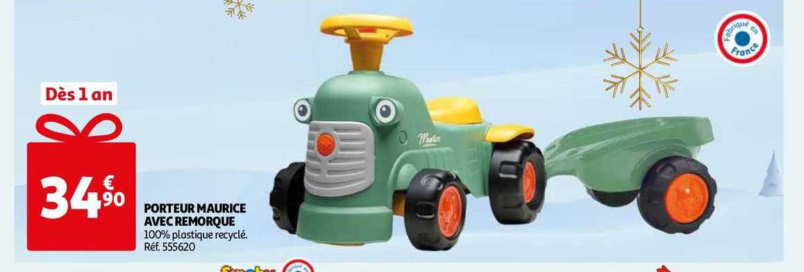 porteur maurice avec remorque