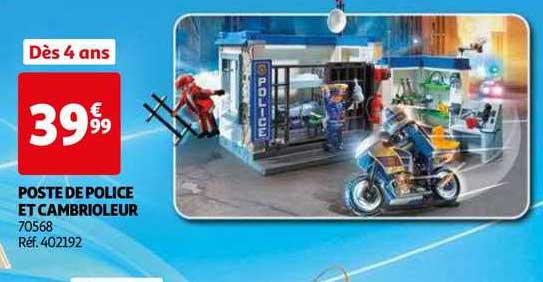 poste de police et cambrioleur