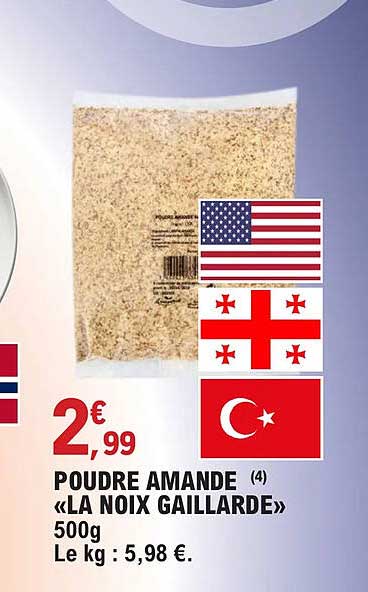 poudre amande "la noix gaillarde"