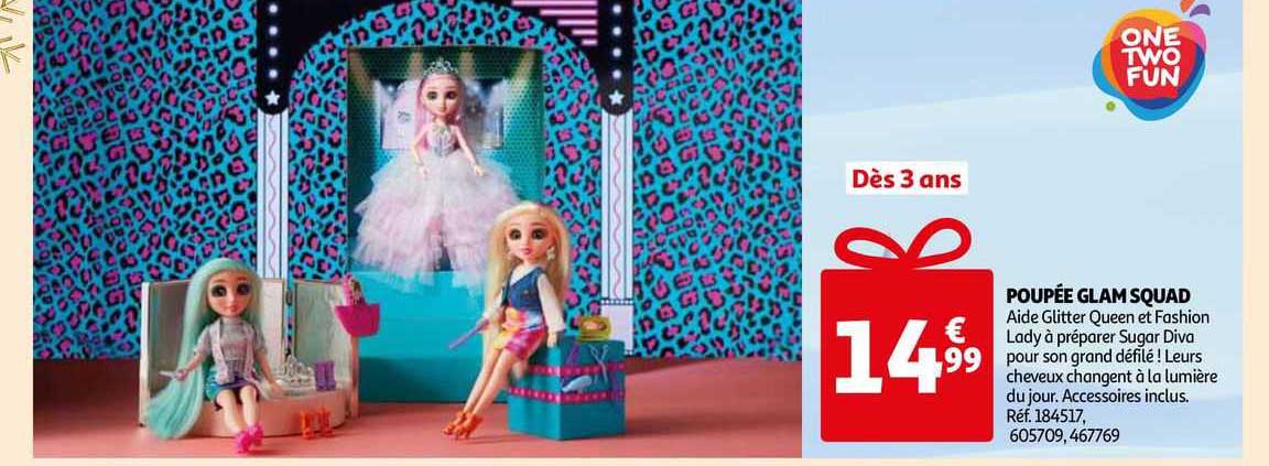 poupée glam squad one two fun