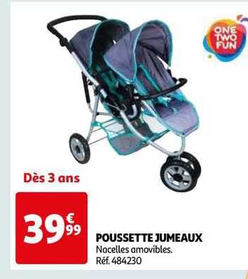 poussette jumeaux one two fun