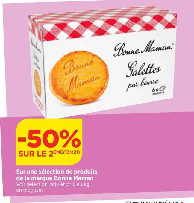 produits de la marque bonne maman