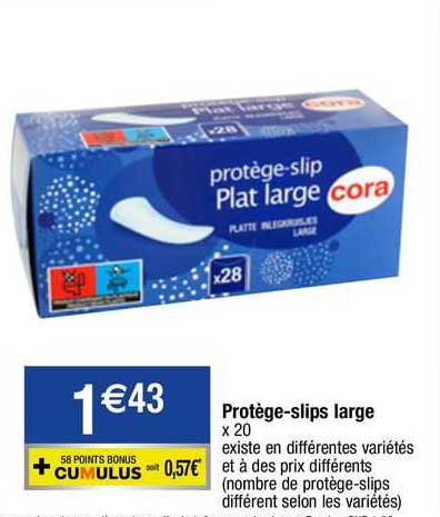 protège-slips large