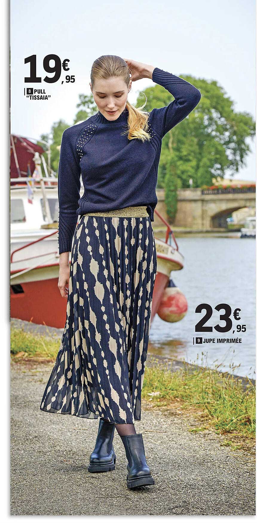 pull "tissaia" our jupe imprimée