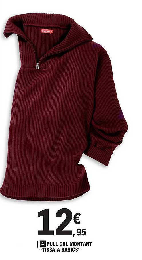 pull col montant "tissaia basisc"