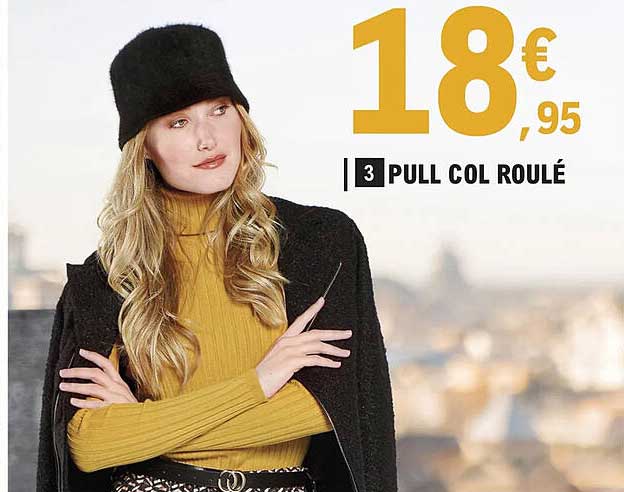 pull col roulé