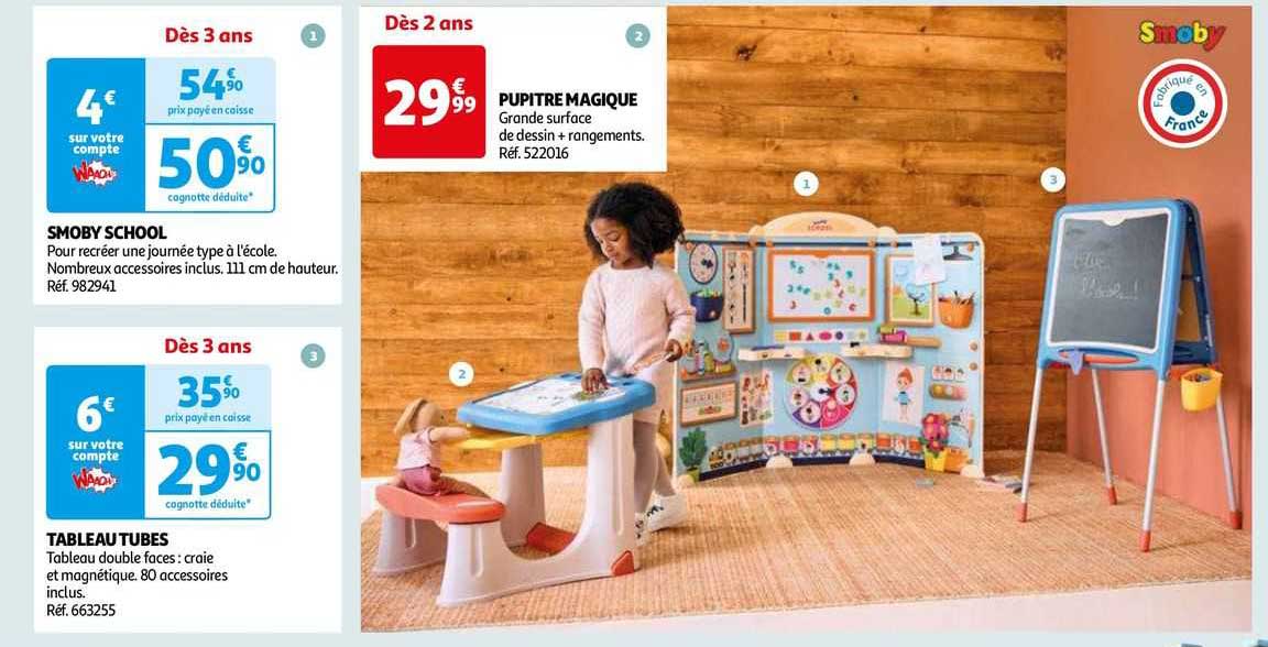 Pupitre Magique, Smoby School Ou Tableau Tubes