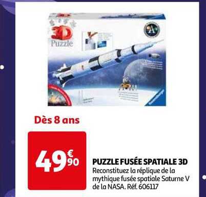 puzzle fusée spatiale 3d