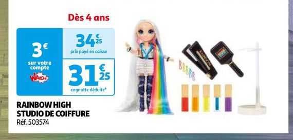 rainbow high studio de coiffure