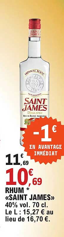 Rhum "saint James"