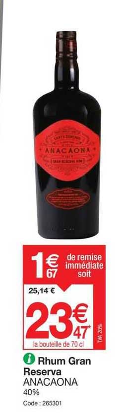 rhum gran reserva anacaona