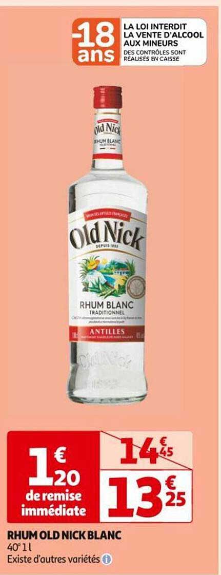 rhum old nick blanc