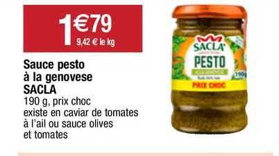 Sauce Pesto à La Genovese Sacla