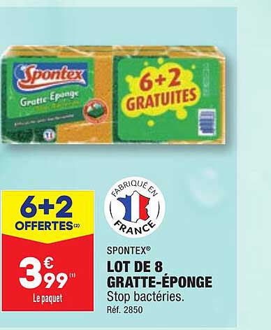 Spontex Lot De 8 Gratte-éponge