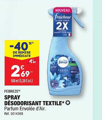 Spray Désodorisant Textile Febrèze