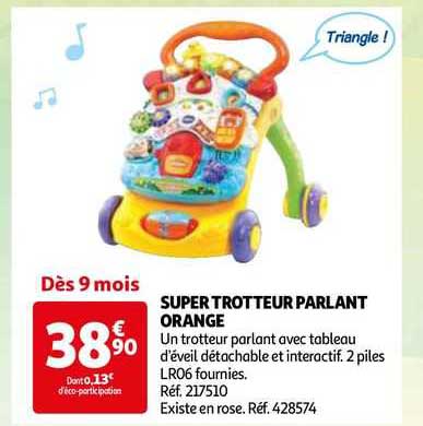 super trotteur parlant orange
