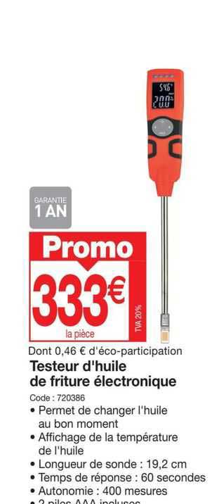 testeur d'huile de friture électronique