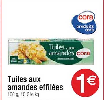 tuiles aux amandes effilées