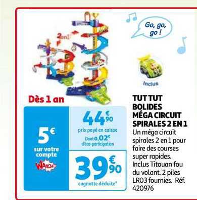 tut tut bolides méga circuit spirales 2 en 1