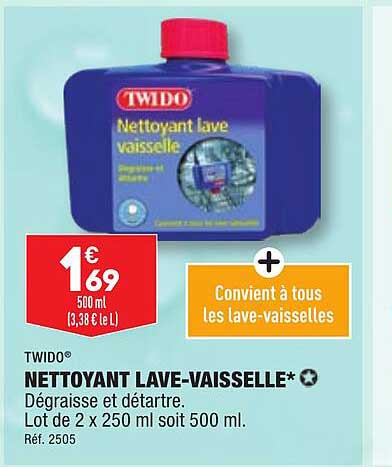 twido nettoyant lave-vaisselle