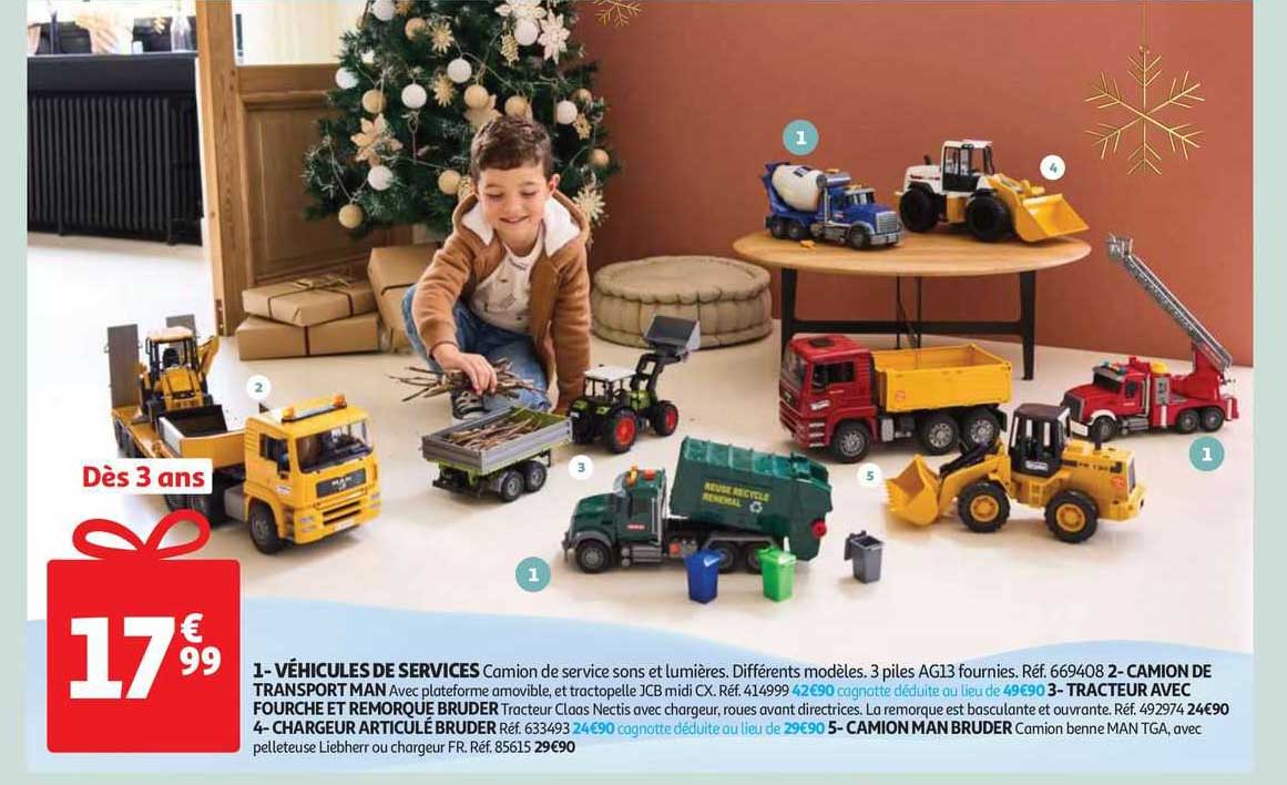 véhicules de services, camion de transport man, tracteur avec fourche et remorque bruder, chargeur articulé bruder, camion man bruder