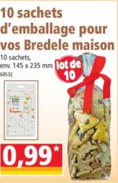 10 sachets d'emballage pour vos bredele maison
