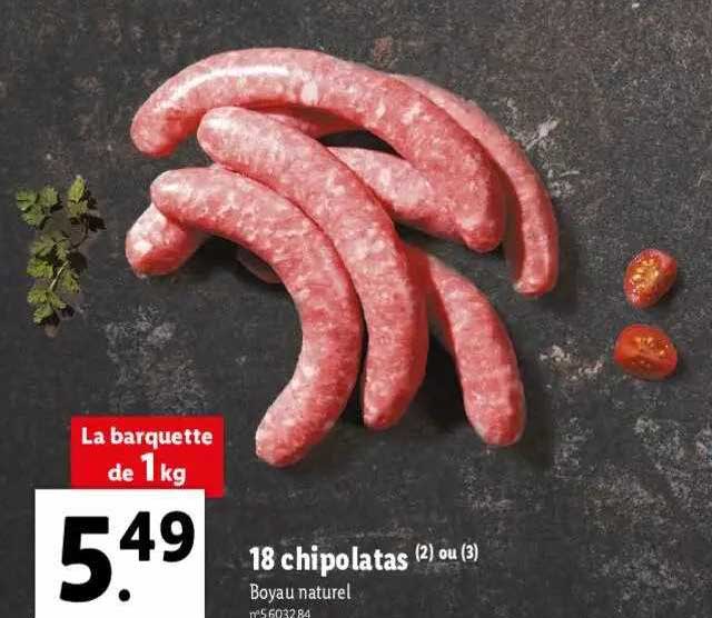 18 Chipolatas