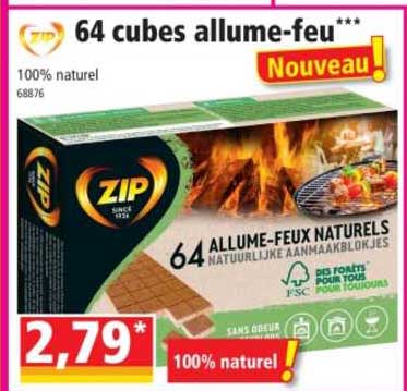 64 cubes allume-feu
