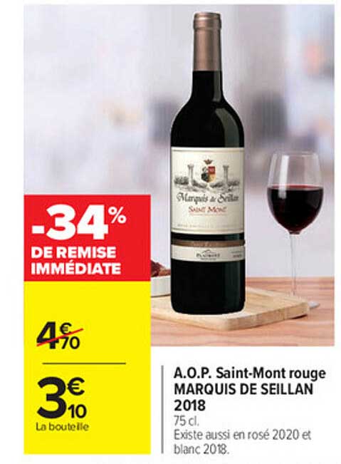 a.o.p. saint-mont rouge marquis de seillan 2018