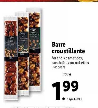 barre croustillante deluxe