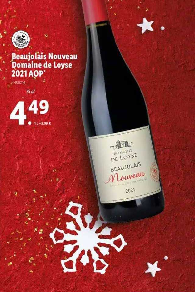 beaujolais nouveau domaine de loyse 2021 aop