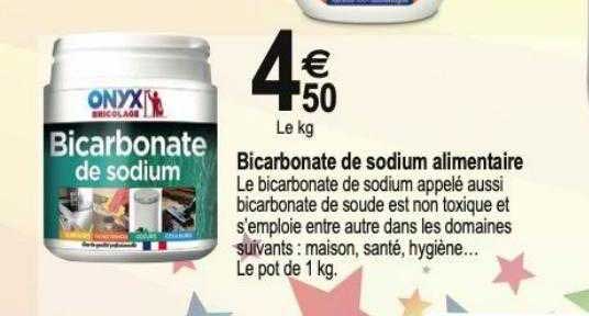 bicarbonate de sodium alimentaire onyx