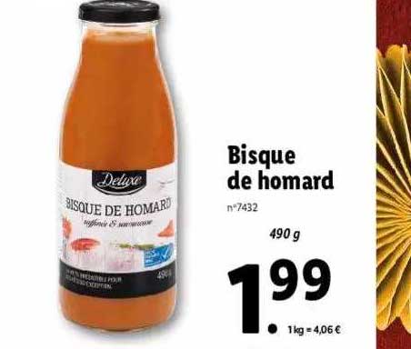 bisque de homard deluxe