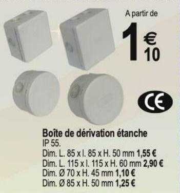 boîte de dérivation étanche