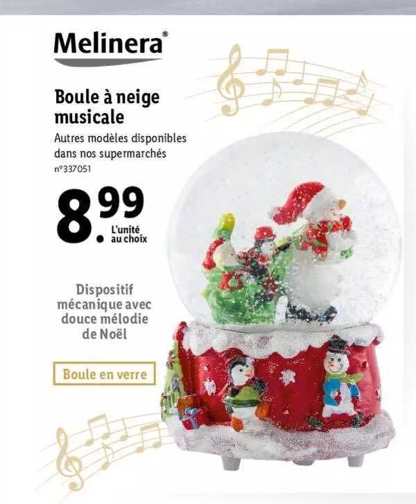 boule à neige musicale melinera
