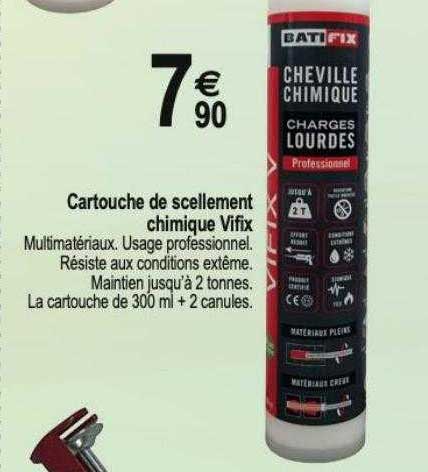 cartouche de scellement chimique vifix