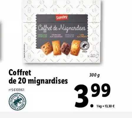 Coffret De 20 Mignardises Sondey