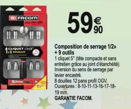 Composition De Serrage 1-2 + 9 Outils