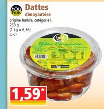 dattes dénoyautées holy fruits