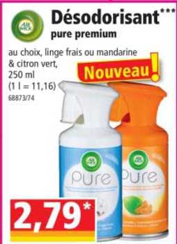 désodorisant pure premium air wick
